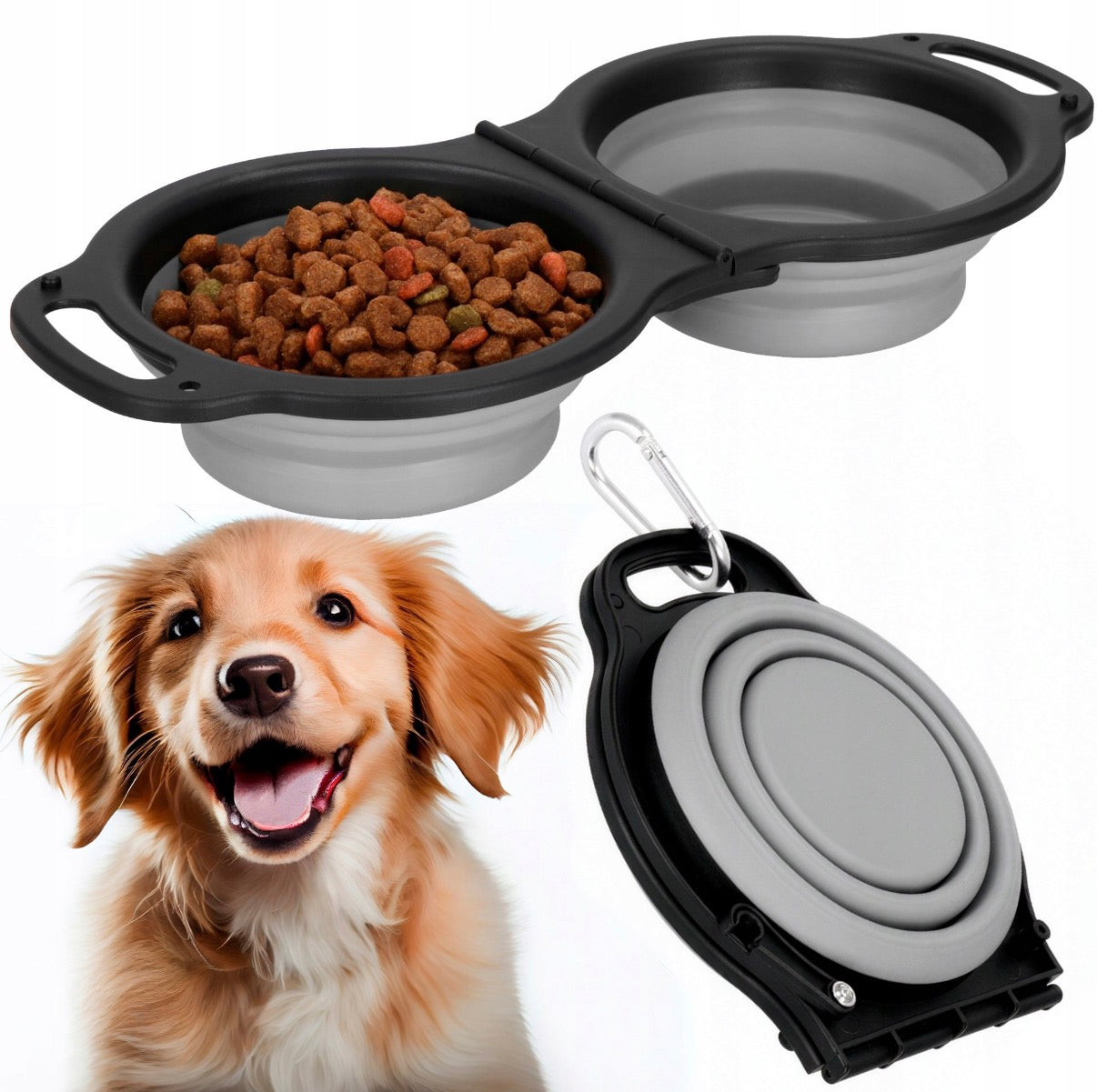 DogRidePro™ Portable Foldable Dog Travel Bowl