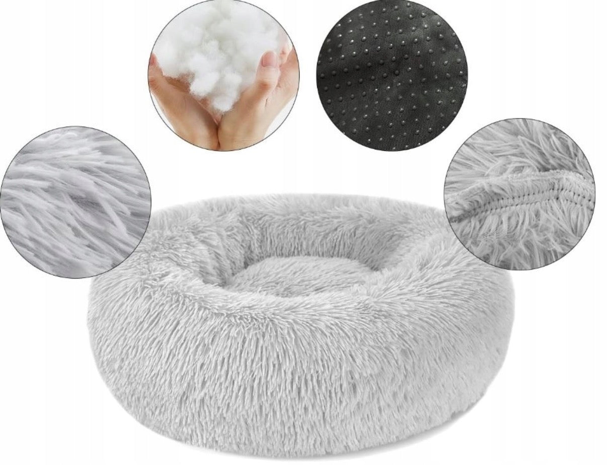 DogRidePro™ Calming Plush Dog Bed